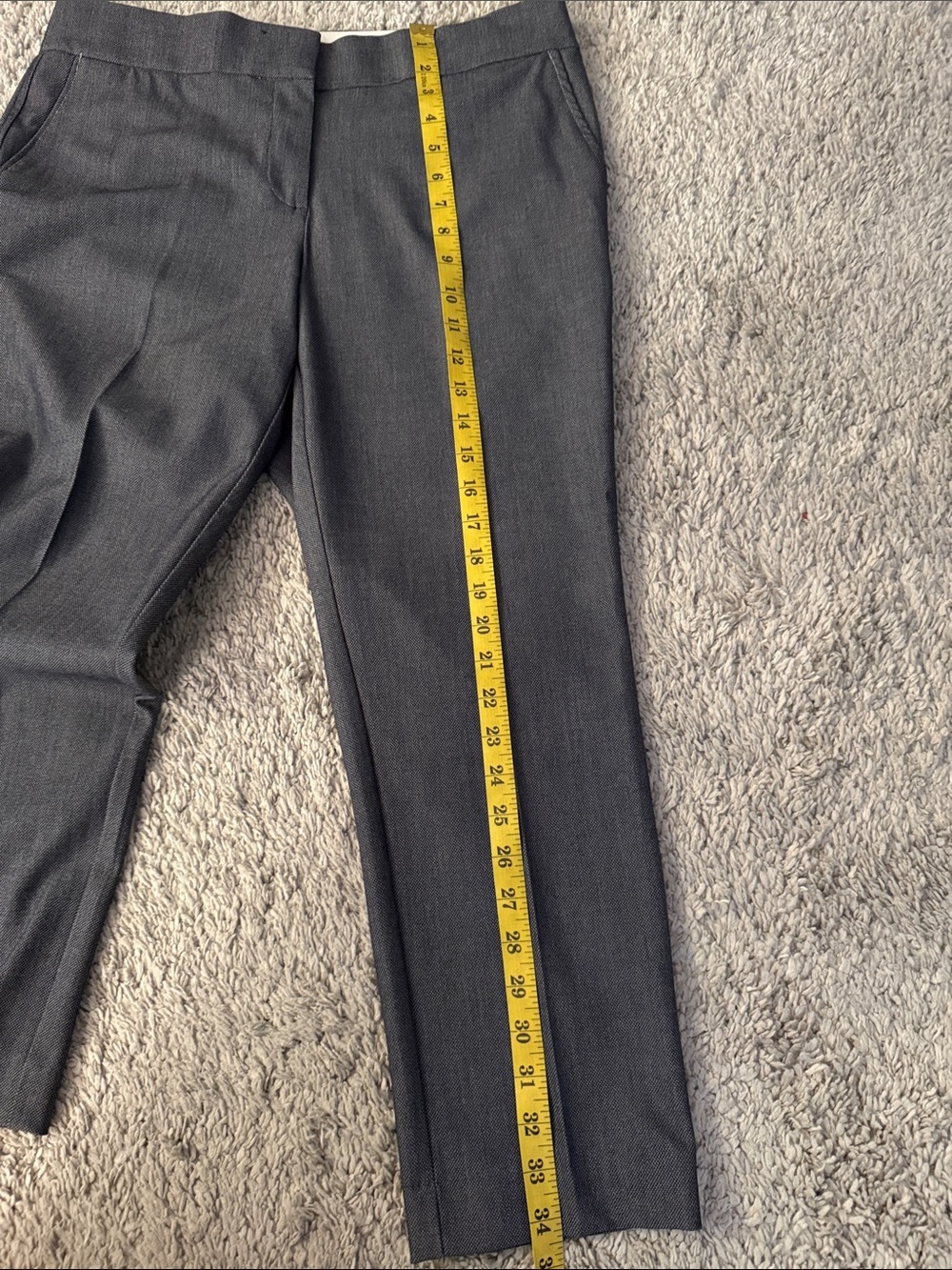 LOFT petite Marisa Grey Women's Dress ankle Pants business casual office casual - Picture 7 of 8